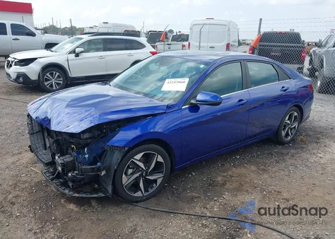 2023 Hyundai Elantra Limited z USA, uszkodzony, nr VIN KMHLP4AGXPU494734